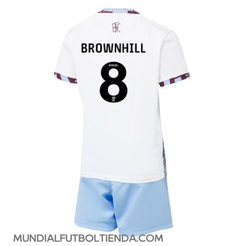 Camiseta Burnley Josh Brownhill #8 Tercera Equipación Replica 2024-25 para niños mangas cortas (+ Pantalones cortos)